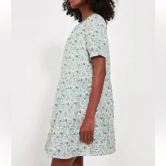 Tuckernuck Hyacinth House Blue Floral Quinn Dress size small
