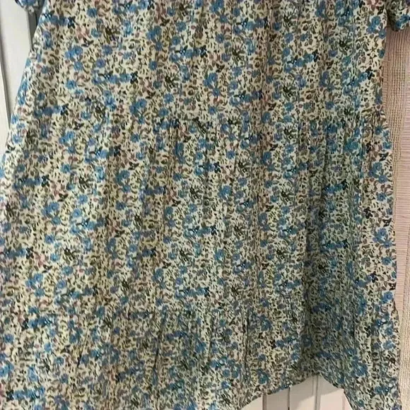 Tuckernuck Hyacinth House Blue Floral Quinn Dress size small