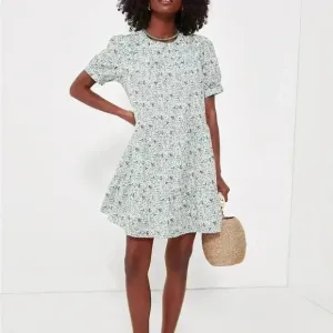 Tuckernuck Hyacinth House Blue Floral Quinn Dress size small
