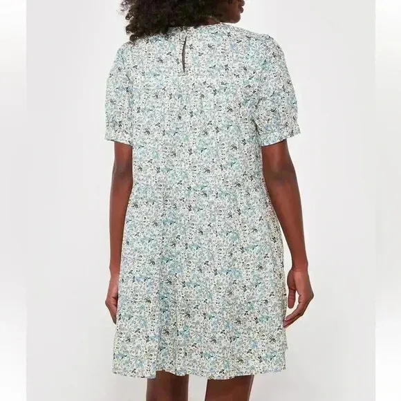 Tuckernuck Hyacinth House Blue Floral Quinn Dress size small