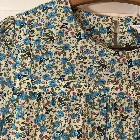Tuckernuck Hyacinth House Blue Floral Quinn Dress size small