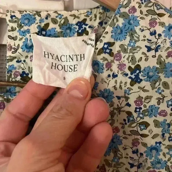 Tuckernuck Hyacinth House Blue Floral Quinn Dress size small