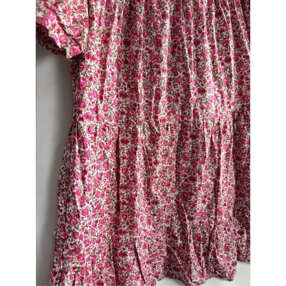 Tuckernuck HYACINTH HOUSE Pink Floral Quinn Dress Coquette Girly Spring Sz Small