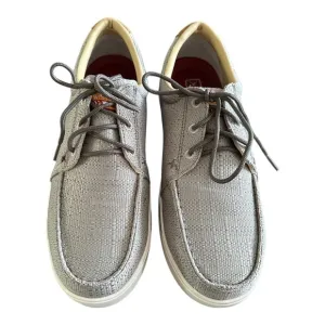 Twisted X Kicks Work Shoes Nano Composite Toe Gray Canvas Blend85 Size 11