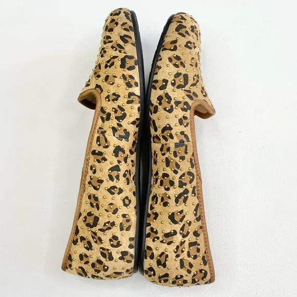 UGG Alloway Leopard Suede Flats With Lining 5