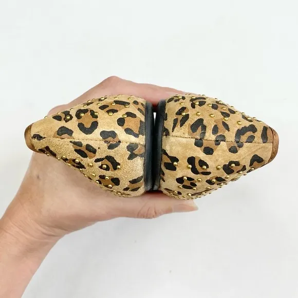 UGG Alloway Leopard Suede Flats With Lining 5