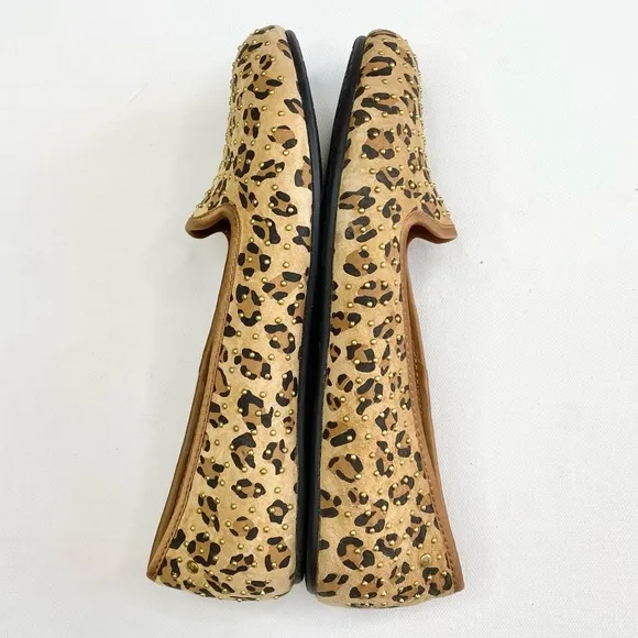 UGG Alloway Leopard Suede Flats With Lining 5