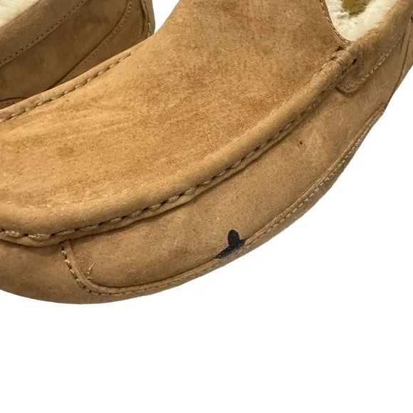 UGG Ascot Chestnut Suede Moccasin Slipper Loafers Sz 11