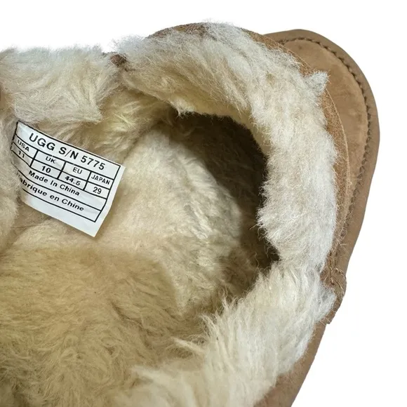 UGG Ascot Chestnut Suede Moccasin Slipper Loafers Sz 11