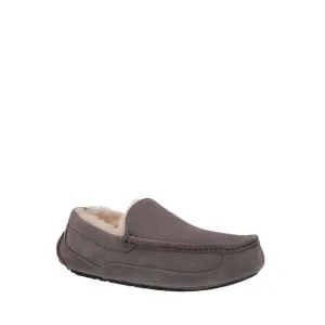 UGG Ascot Grey Suede Moccasin Slip-On Slipper Loafers