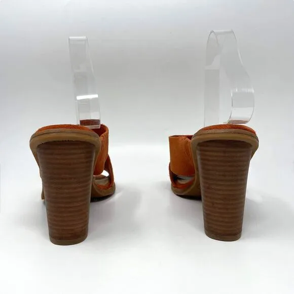 UGG AUSTRALIA Celia Suede Stacked Chunky Block High Heel Sandals
