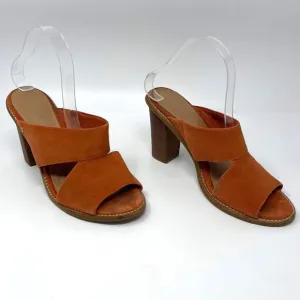 UGG AUSTRALIA Celia Suede Stacked Chunky Block High Heel Sandals