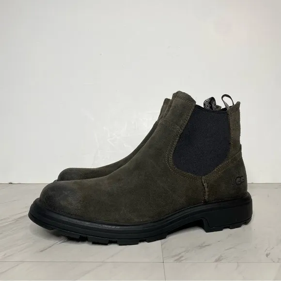 UGG Biltmore Chelsea Gray Green Suede Boot 7 Men’s