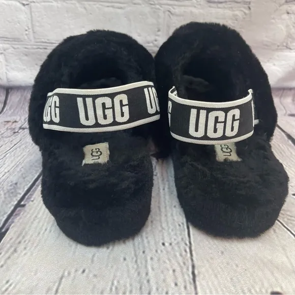 Ugg Black Slides Loafer Sandals Slippers 9