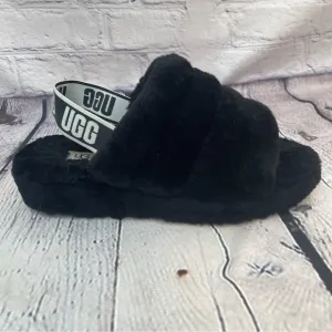 Ugg Black Slides Loafer Sandals Slippers 9