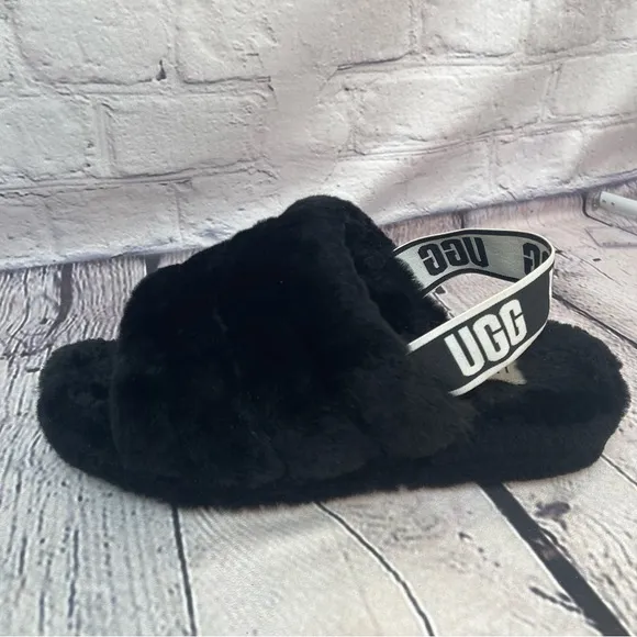 Ugg Black Slides Loafer Sandals Slippers 9
