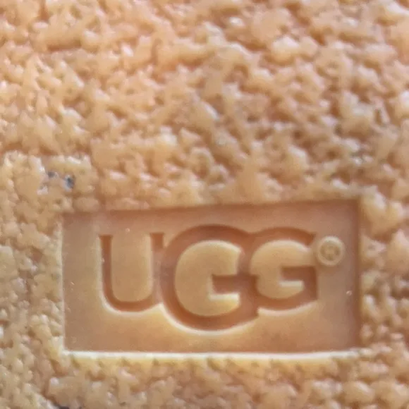UGG Black Suede Slide Flats with Bow Design Size 9