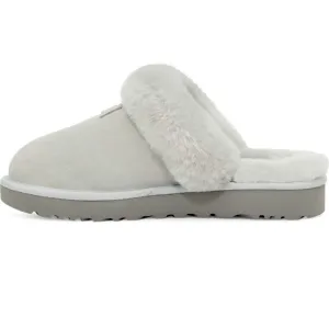 🆕UGG Cozy Genuine Shearling Slide Shoes Slippers Light Grey NIB