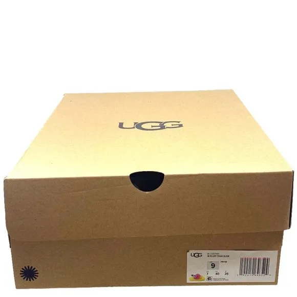 UGG Fluff Yeah Slide - UggPride Rainbow Yellow / US Women's 9