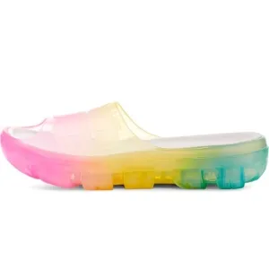 🆕UGG Jella Watercolors Clear Slide Shoes Slippers RAINBOW BLEND 🌈 NIB SZ 8 ❤️