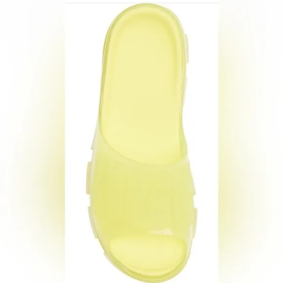 🆕UGG Jella Watercolors Clear Slide Shoes Slippers ☀️SUNNY YELLOW☀️NIB SZ 9 NIB