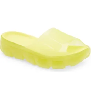 🆕UGG Jella Watercolors Clear Slide Shoes Slippers ☀️SUNNY YELLOW☀️NIB SZ 9 NIB