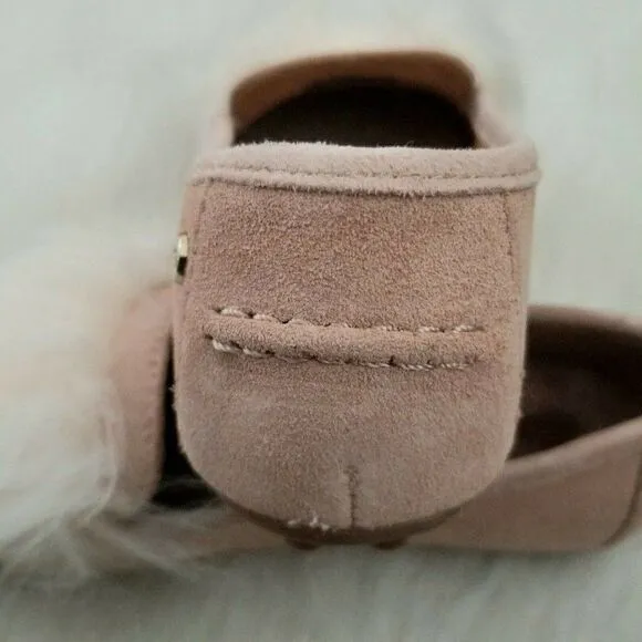 UGG Kaley Wisp Suede Fur Detail Women's Shoes in Arroyo Pink Size 6