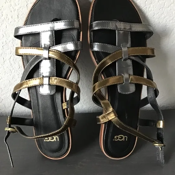 Ugg leather sandals, size 9