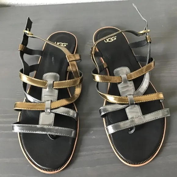 Ugg leather sandals, size 9