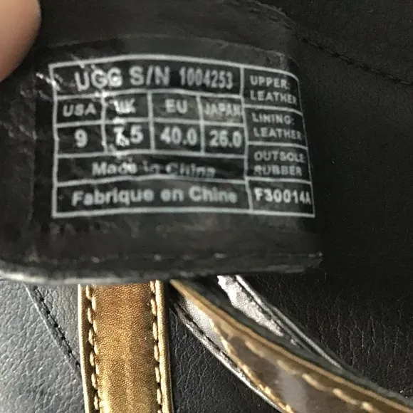 Ugg leather sandals, size 9