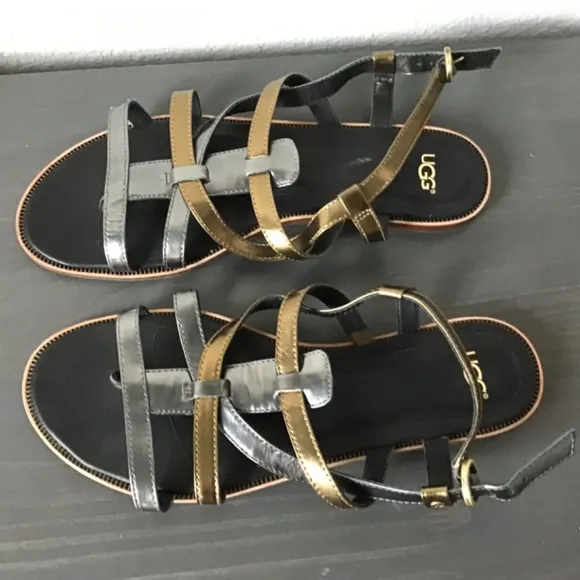 Ugg leather sandals, size 9