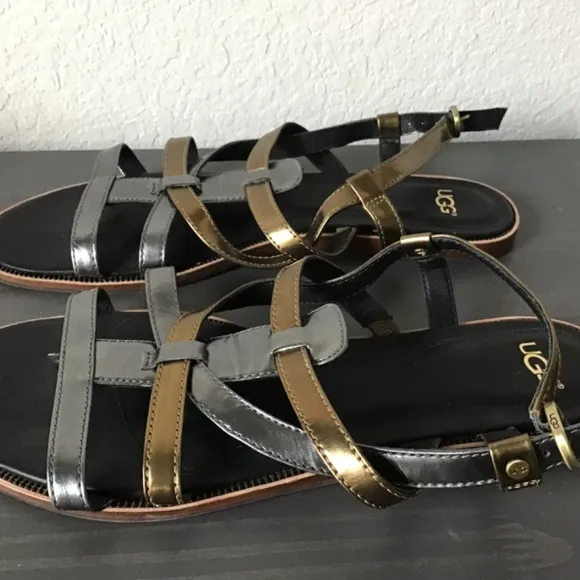 Ugg leather sandals, size 9