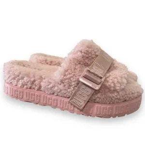 UGG Light Pink Fluffita Sheepskin Platform Slides Size 9 US //Size 40 EU