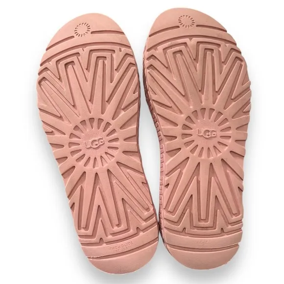 UGG Light Pink Fluffita Sheepskin Platform Slides Size 9 US //Size 40 EU