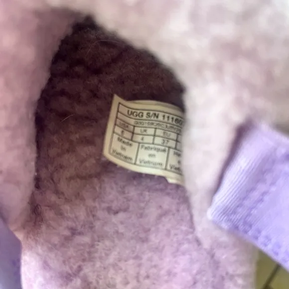 Ugg lilac Fluff Yeah slide glitter platform sequin Ugg logo strapped slippers 6