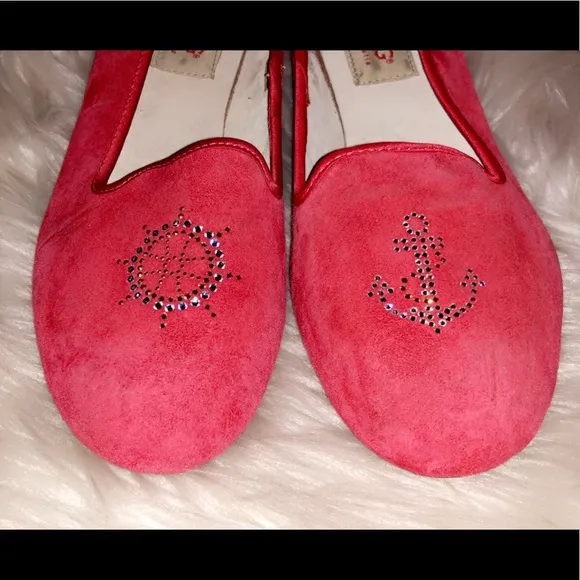 🆕UGG Nautical Crystal Embellished Suede Flat