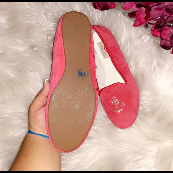 🆕UGG Nautical Crystal Embellished Suede Flat
