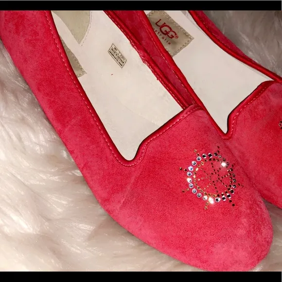 🆕UGG Nautical Crystal Embellished Suede Flat