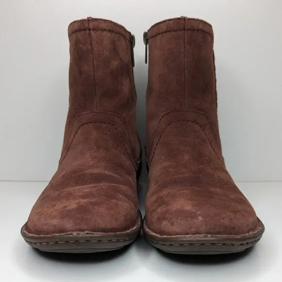 UGG Neevah brown suede leather ankle boots women's size 7