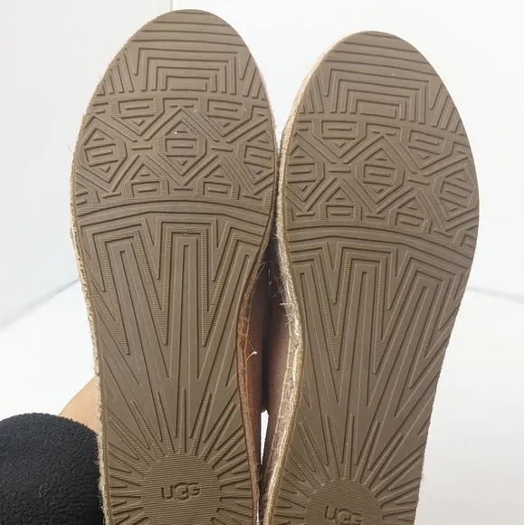 Ugg suede espadrille flats