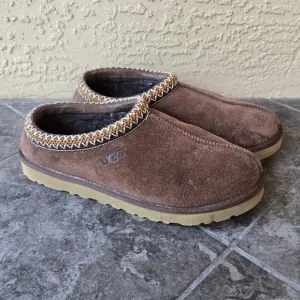 UGG Tasman clog slippers slides brown sheepskin size 9