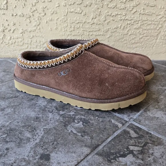 UGG Tasman clog slippers slides brown sheepskin size 9