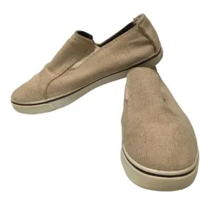 UGG tan canvas slide on loafers 11