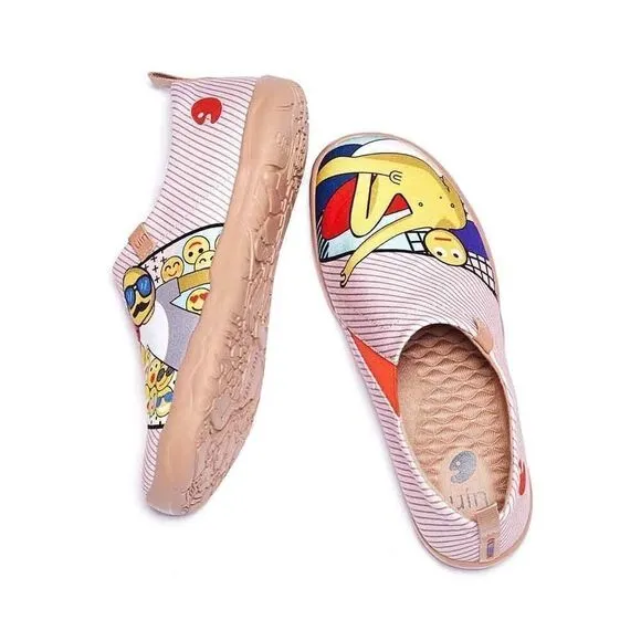 UIN Men's Casual Loafers Canvas Comfort Soft Walking Shoes (Don't Leave Me)