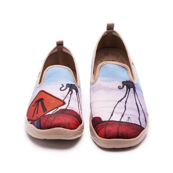 UIN Men's Casual Walking Travel Shoes Slip On Knitted Shoes(The Elephants)No Box