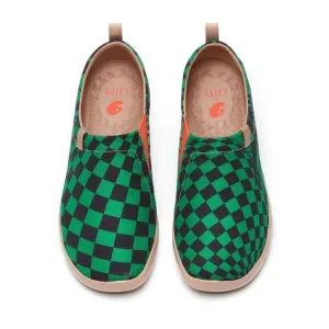 UIN Men's Fashion Sneaker Painted Canvas Slip-On Ladies Travel Shoes (Paradox)