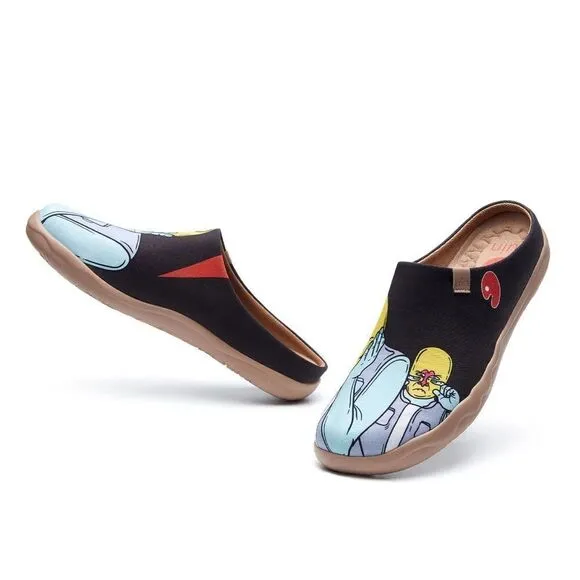 UIN Men's Mules Comfort Canvas slipper shoe (So Far So Good Malaga)