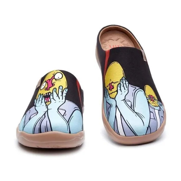 UIN Men's Mules Comfort Canvas slipper shoe (So Far So Good Malaga)