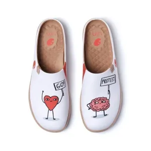 UIN Men's Mules Comfort Shoes Casual  slippers (Love Wins Malaga )