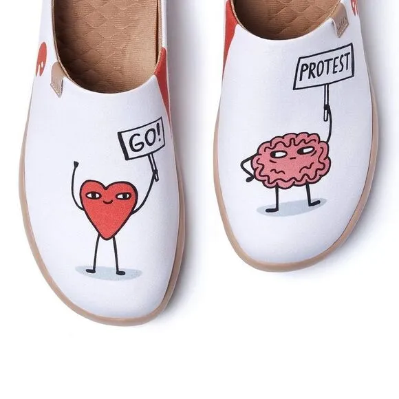 UIN Men's Mules Comfort Shoes Casual  slippers (Love Wins Malaga )